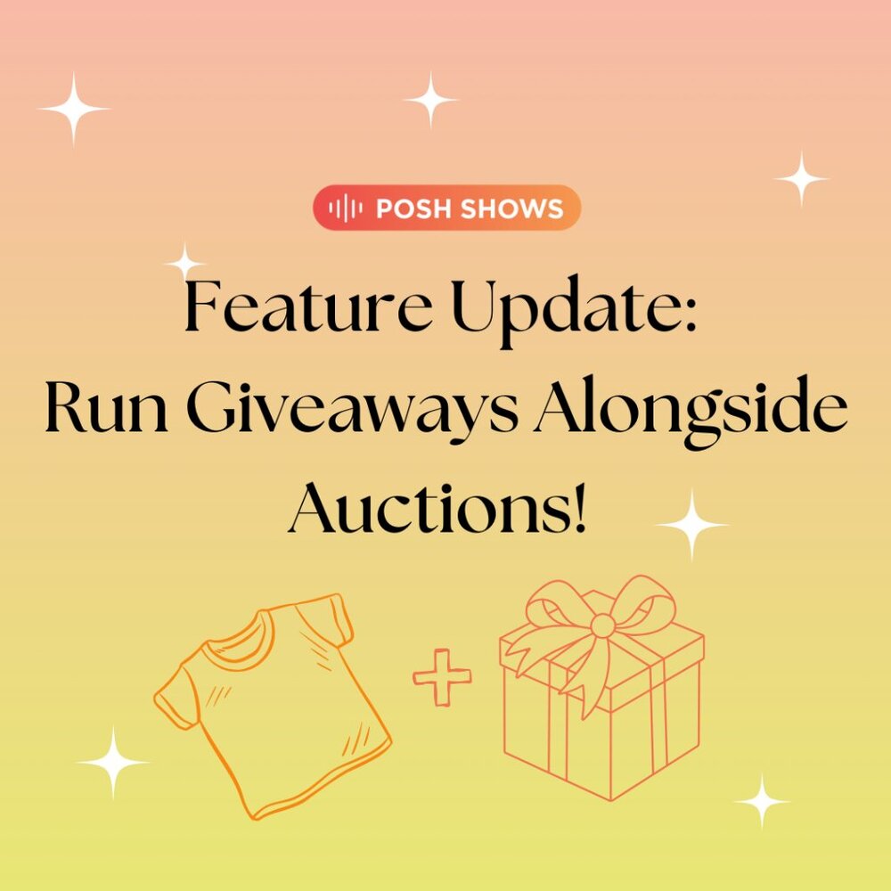Feature Update! Run Giveaways Alongside Auctions!